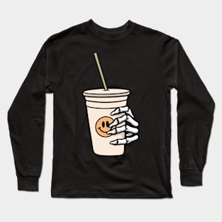 Smile and Coffee Long Sleeve T-Shirt